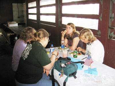 The People
Parmelee Eaters: (Clockwise)
Florie Parmelee; Miriam Smith Parmelee; Abigail Parmelee;  Rob Choppy
