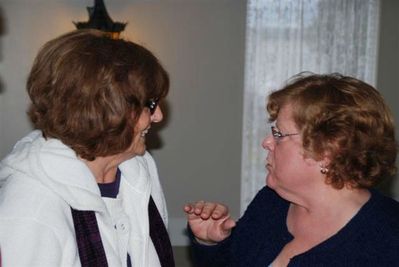 Smith Gathering: Fall at Katie and Karl's 11-28-09
Pat Rees Smith and Mary Smith Taglieri
