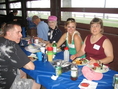 Parmelees and Kin
L to R: Jim Parmelee; (back to camera) Steve Smith; Arlene Glasier Smith; Rebecca Smith; Miriam Smith Parmelee
