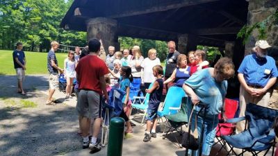 2015 Family Reunion, July 11, 2015
Setting up for group photo
