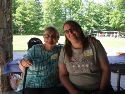 2015 Family Reunion, July 11, 2015
Mom, Evelyn Grinnel Smith and Sheri Smith Diefenbacher
