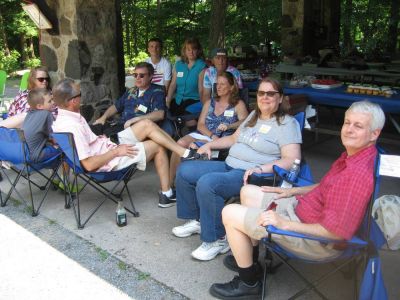 2015 Family Reunion, July 11, 2015
Foreground, right: Sheri Smith Diefenbacher and Clive Diefenbacher
