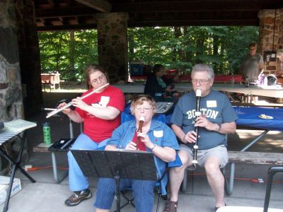 2015 Family Reunion, July 11, 2015
Flutist, Florie Parmelee; Recorders, Mary Smith Taglieri and Richard Taglieri
