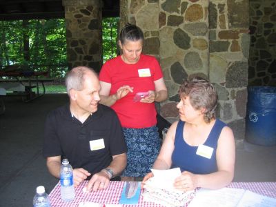 2015 Family Reunion, July 11, 2015
Garret Smith; Ginger Lougheed Smith; and Aunt Miriam Smith Parmelee
