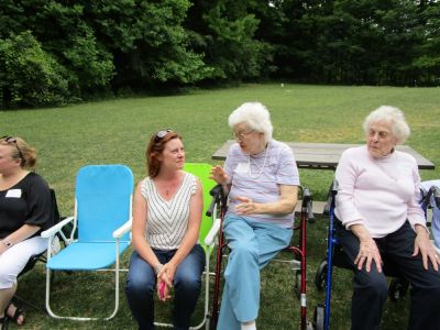 2016 Family Reunion July 9, 2016
L to R:  Jane Higham; Kathleen Maynard Dinsmore; Jane Curtiss Watkin; Marge Ament Deanda
