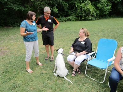 2016 Family Reunion July 9, 2016
Julie Maynard Hart; Len Hart; Jane Higham (and Baxter)
