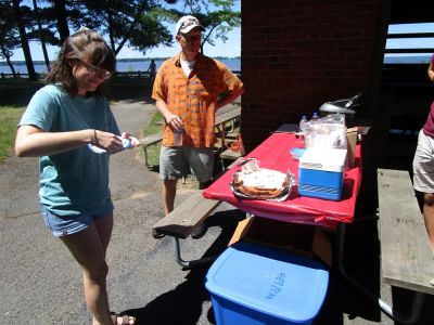 2018 Family Reunion, July 7, VBSP
Laurel Higham, the Cinnamon Bun, and Ben Hughes
