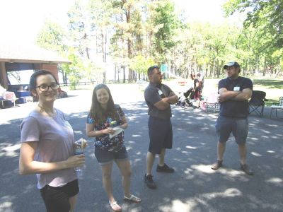 2018 Family Reunion, July 7, VBSP
Rachel Higham Jordan; Katie Higham Phoenix; Andy Foley; Adam Phoenix
