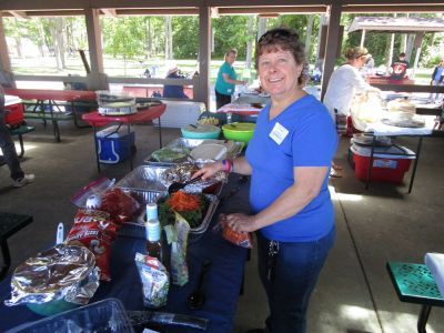 2018 Family Reunion, July 7, VBSP
Miriam Smith Parmelee preparing chow
