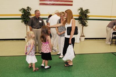Sunday Party at OLS School
Guests: L to R: Madison Higham; Stewart Tillis; Julia Higham; Marion Tillis; Cathy Foster Higham 
