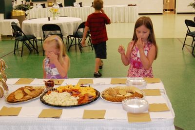 Sunday Party at OLS School
Food, Appetizer Table: Madison and Julia Higham
