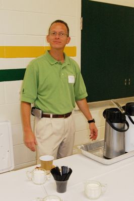 Sunday Party at OLS School
Food Prep.  Coffee. Ben Hughes
