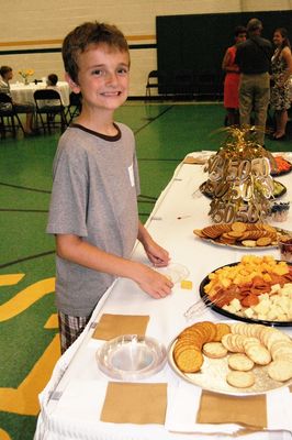 Sunday Party at OLS School
Guests: Tyler Entwistle checks out the appetizers
