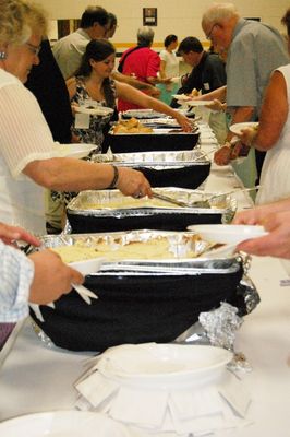 Sunday Party at OLS School
Food. Buffet:  Lots to eat!
