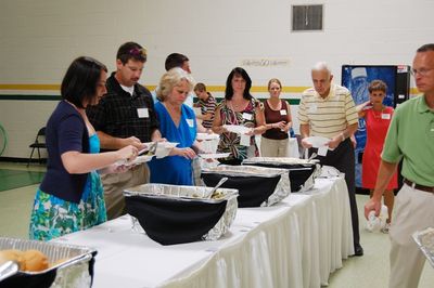 Sunday Party at OLS School
Food. Buffet: So many choices.
