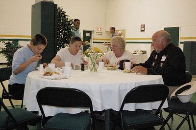 Sunday Party at OLS School
Tables: Andrew Smith; Ginger Smith; Roberta Neu; Bernie Neu

