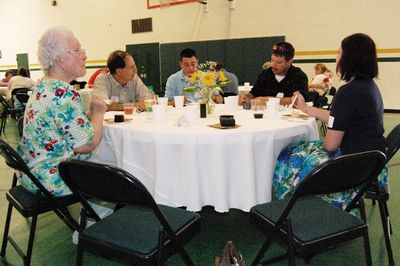 Sunday Party at OLS School
Tables: Eileen Fanning; Ed Carlone; Josh Chappell; Greg Chappell; Amy Knowlton
