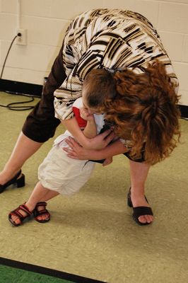 Sunday Party at OLS School
Guests: Cole gets a hug from Aunt Jane.
