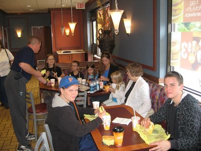 Arrivals for 50th Anniversary 2
The Highams chow down at McDonalds.
