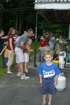 Friday/Saturday Breakfast and Picnic
Picnic: (Foreground) Sam Hughes; Ben Hughes lifts Madison Higham; (Background) L to R: Jake, Rachel, and Julia (hidden) Higham; Sue Higham Foley; Nick Higham (hidden); Thomas Higham; Ann Higham Hughes; Joan Higham Entwistle
