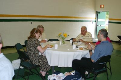Sunday Party at OLS School
Tables: Glazers and Louisa Matula
