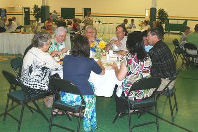Sunday Party at OLS School
Tables: L to R: Amy Knowlton; Cathy Wilson; Cindy Knowlton (hidden): Eileen Fanning; Debbie Carlone; Ed Carlone; Josh Chappell; Greg Chappell; Pam Chappell (back to camera)
