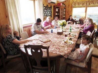 60th Anniversary Party Jack & Jan August 10, 2019
L to R:  Jane Higham, holding, Jonathan Phoenix; Vince Palleschi; Ted Foley; Joe Higham; Julia Higham; Madison Higham; Cathy Foster Higham; Audriann Glazer

