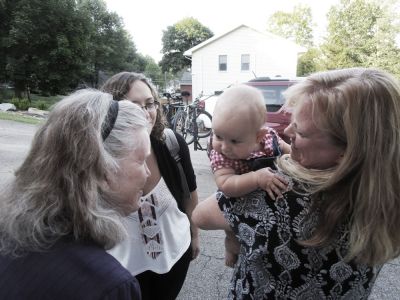 60th Anniversary Party Jack & Jan August 10, 2019
Center of Attention
L to R:  Great grandma Jan; Momma Aley VanDerPoel; Nadia Renee Awad; Grandma Jane Higham
