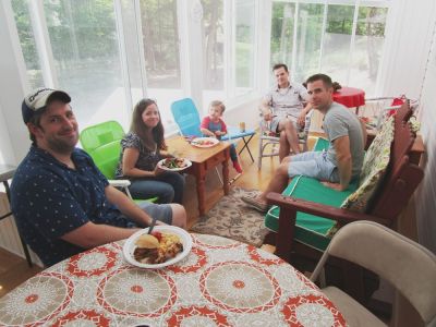 60th Anniversary Party Jack & Jan August 10, 2019
Adam Phoenix; Katie Higham Phoenix; James Bryan Phoenix; David Higham; Dan Higham
