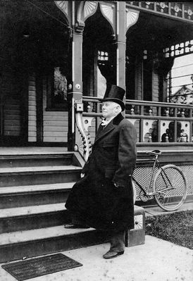 Higham Family
Joseph Higham, c1900, outside home at 418 Floyd Avenue, Rome, NY

